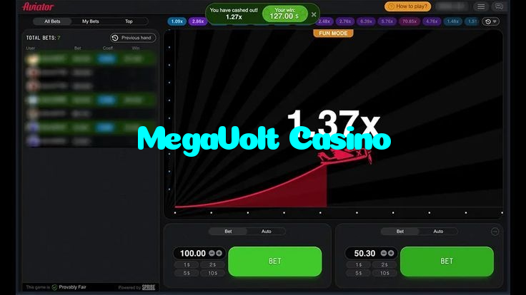 MegaVolt Casino casino presented on mobile device in Pakistan with slots and live games